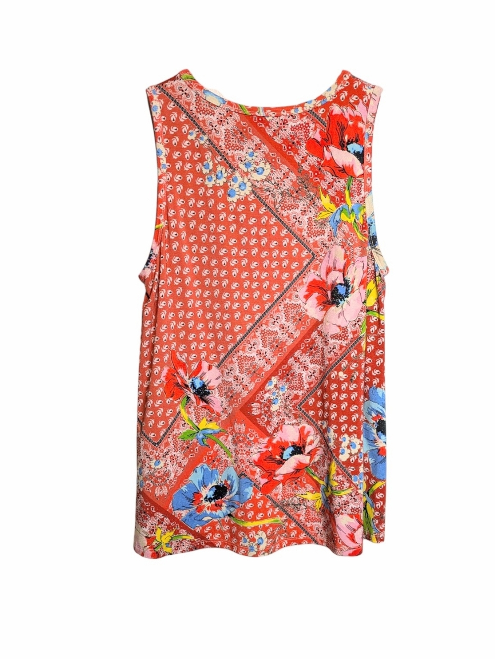 Johnny Was Martha Swing Tank Floral Patchwork Bamboo Blend Sleeveless Small F389 - Picture 6 of 11